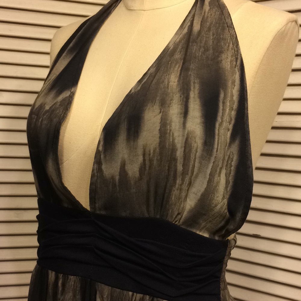 Summer halter dress beach coverup Taupe - Picture 7 of 7